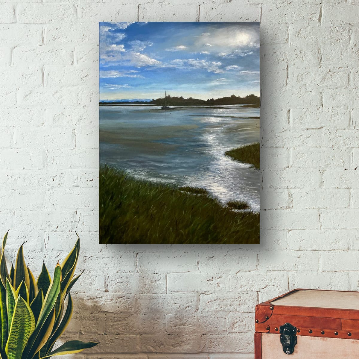Twilight on the River Blackwater: Canvas Art Print