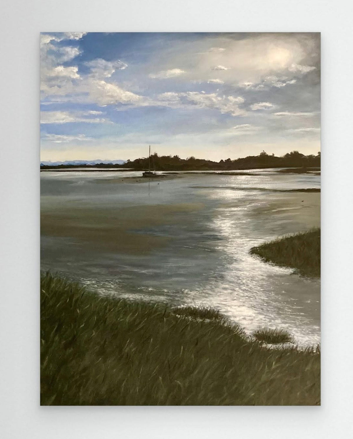 Abenddämmerung am River Blackwater: Leinwanddruck