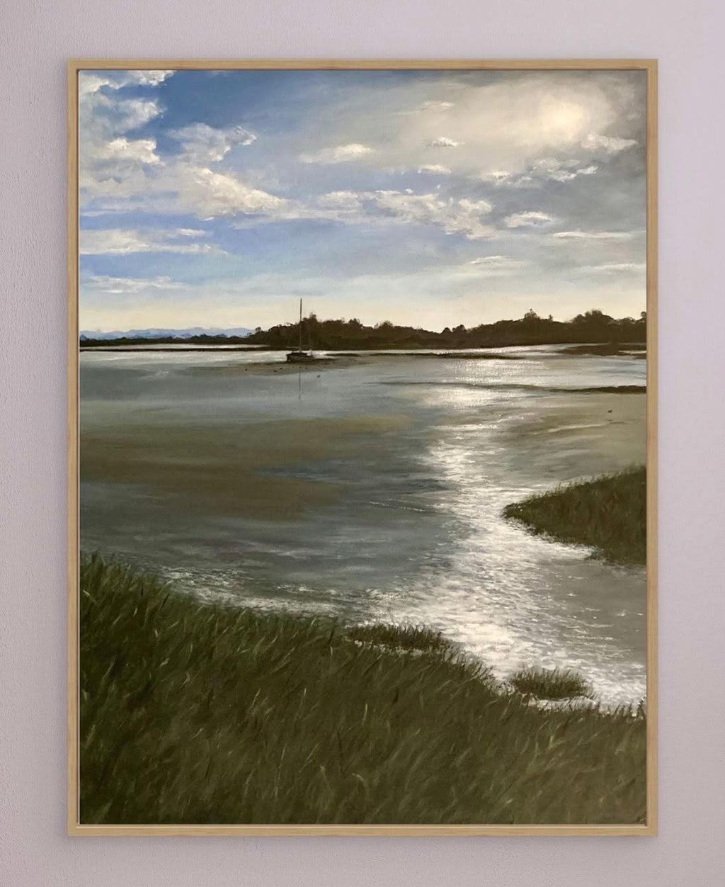 Abenddämmerung am River Blackwater: Leinwanddruck
