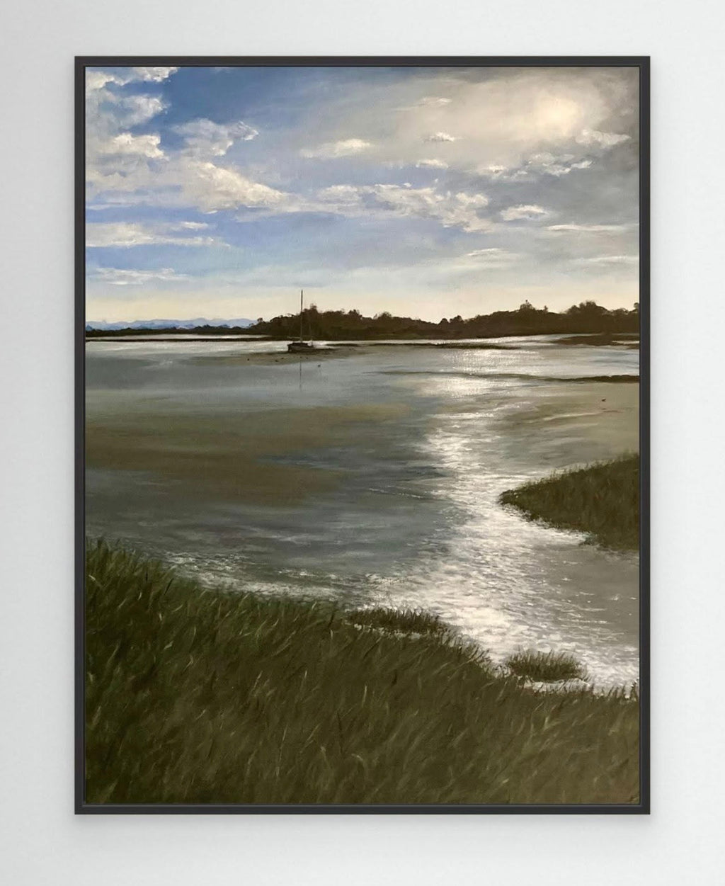 Abenddämmerung am River Blackwater: Leinwanddruck